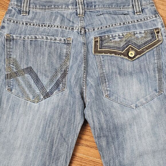 VTG DS Southpole Men 34 x 32 Blue Jeans Denim Sk8 Loose Baggy Grunge Y2K Punk - Picture 3 of 12